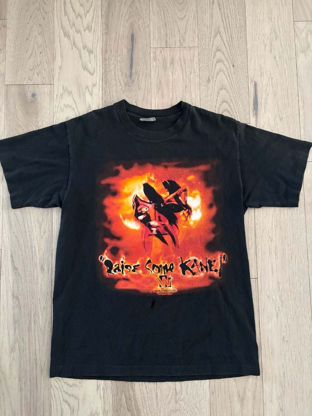 Vintage 90s WWF Kane 'Raise Some Kane' Welcome to Hell T-Shirt